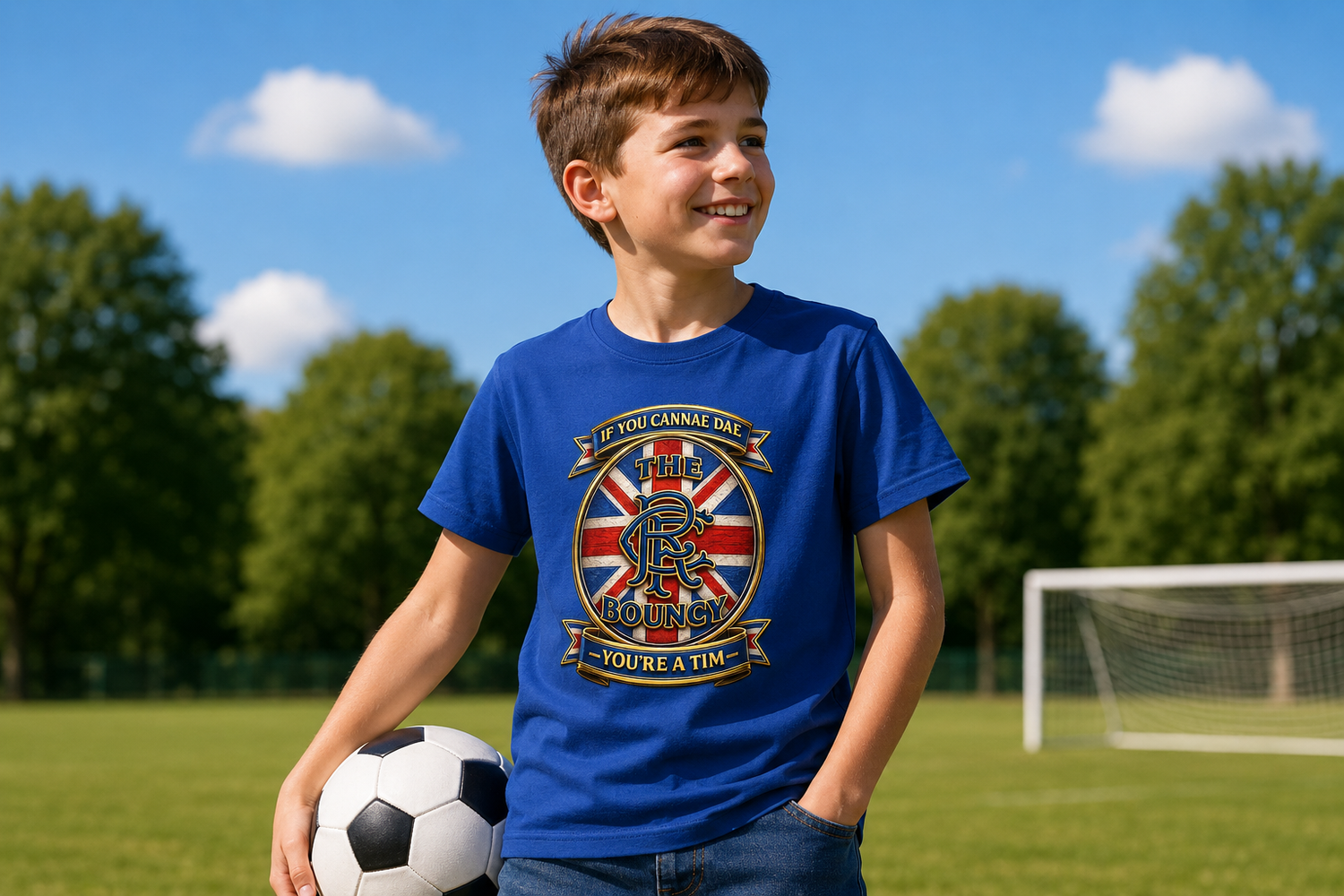 Scottish kids clothing collection featuring children's t-shirts and sweatshirts from Wee Legends Co