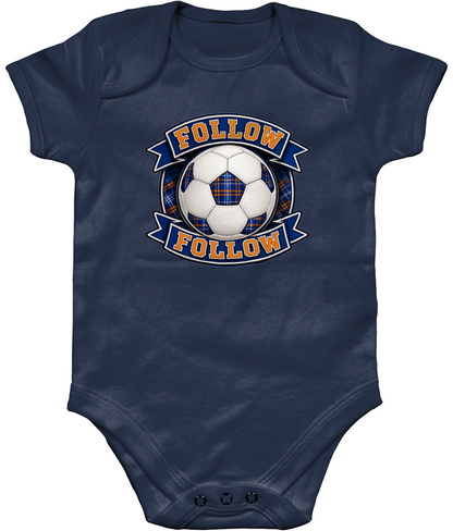 FOLLOW FOLLOW Scottish football baby bodysuit in navy
