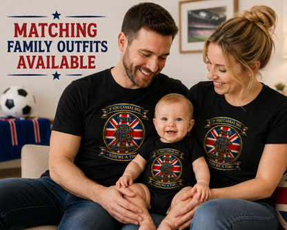 Matching family outfits featuring If You Cannae Dae The Bouncy You're a Tim design