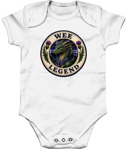 Wee Legend Dragon baby bodysuit in white