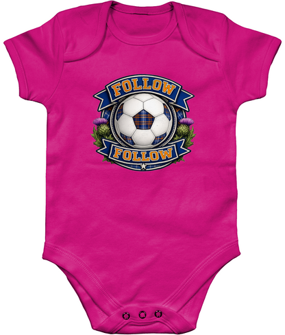 FOLLOW FOLLOW Thistle baby bodysuit in fuschia