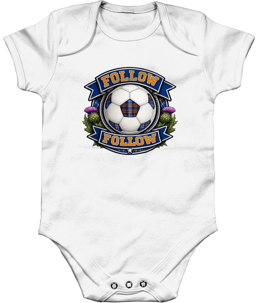 FOLLOW FOLLOW Thistle baby bodysuit in white